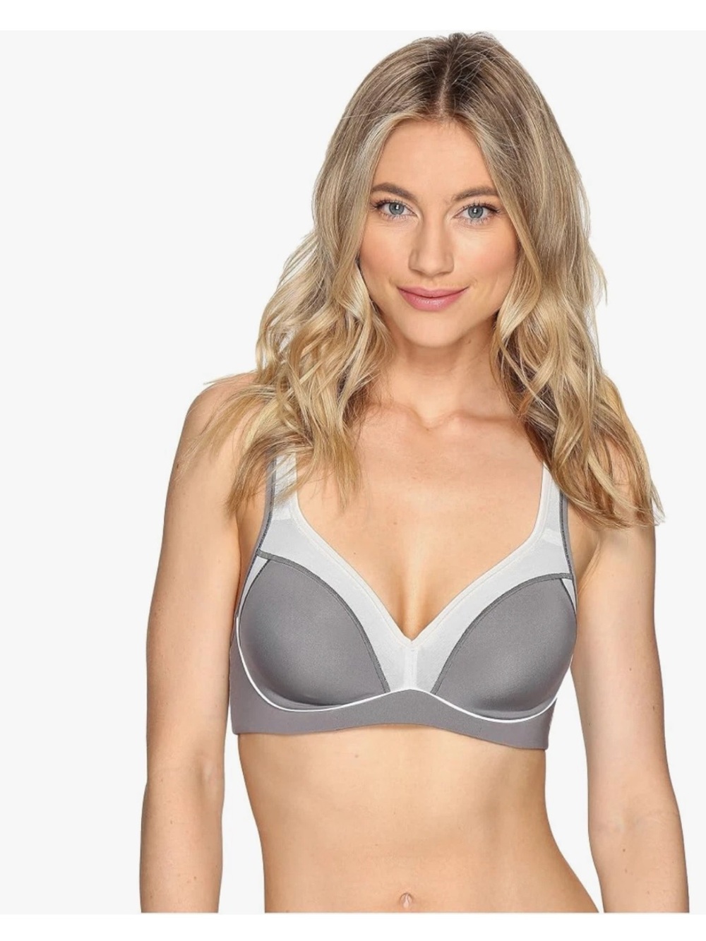 Natori Zen Contour Convertible Sports bra 32D Grey/Feather Grey
